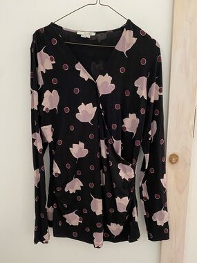 Boden Floral Wrap Top / Shirt Sz. 16